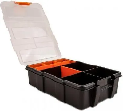 Produktbild von DELOCK Sortimentsbox mit 11 Fächern  orange / schwarz
