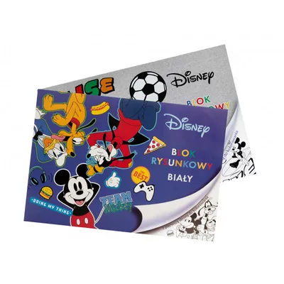 Zdjęcie produktu dla Blok Rysunkowy A4/20K Biały Mickey Mouse