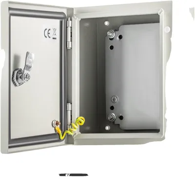 Produktbild von VEVOR NEMA Stahlgehäuse, 60x60x20 cm NEMA 4X Stahl Elektronikbox, IP66 wasserdicht & staubdicht, Außen-/Innenelektronikverbindungsbox, mit Montageschiene, 25 x 20 x 15 cm