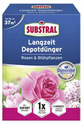 Produktbild von Substral Langzeit Depotdünger Rosen und Blühpflanzen 1,5 kg