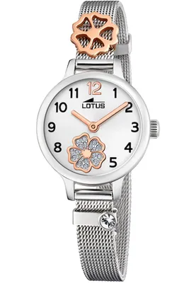 Produktbild von Lotus Mädchen Armbanduhr 18659/3 Blume Milanaiseband