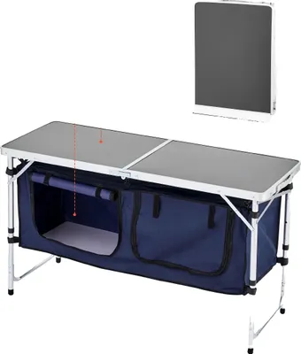 Obrázok produktu pre Stôl na varenie, prenosný, ľahký, modrý