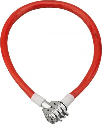 Obrázok produktu pre Kombinačný zámok, 3 číslice, oceľové lanko, bicykel, 5 mmx0,5 m - THIRARD