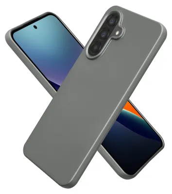 Produktbild von kwmobile Handyhülle für Samsung Galaxy A27 5G Hülle - Silikon Case metallisch schimmernd - Schutzhülle Cover - Metallic Grau