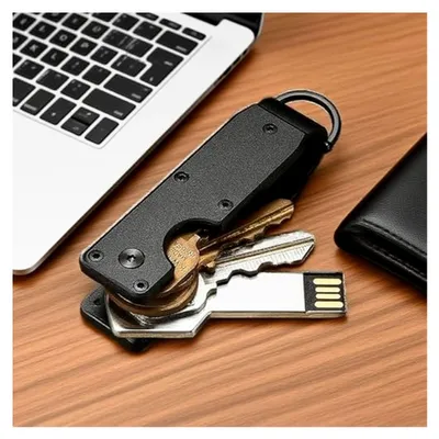 Produktbild von Schlüsselorganizer, Key Organizer, Schlüssel Organizer, Metallische Schlüsselbox Zur Aufbewahrung, Es bietet Platz für drei Schlüssel, Kleine und mittelgroße Tasten, Kohlenstofffaser