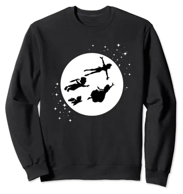 Immagine prodotto di Felpa per bambini Disney Peter Pan, modello Darling, con motivo a forma di luna e silhouette