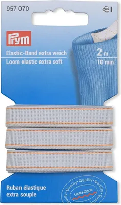 Produktbild von Prym Elastic-Band 957070 extra weich 10 mm weiß 2 m  