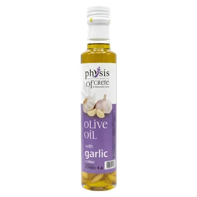 Produktbild von Physis of Crete Natives Olivenöl Extra mit Knoblauch 250 ml