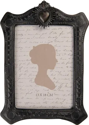 Immagine prodotto di Cornice Clayre & Eef 13x18 cm in plastica nera