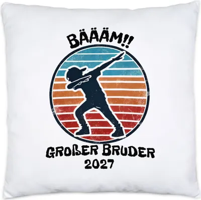 Produktbild von Bääm! Großer Bruder 2027 Kissen Ankündigung Dab Geburt Nachwuchs Schwangerschaft