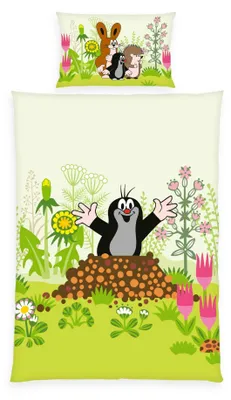 Produktbild von Der kleine Maulwurf Renforcé-Bettwäsche 100 x 135/60 x 40 cm