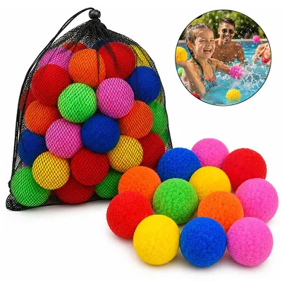 Produktbild von 60 wiederverwendbare Wasserbomben Kinder, schnell befüllbare Wasserbälle für Pool, Strand & Garten, Sommer Wasserspielzeug