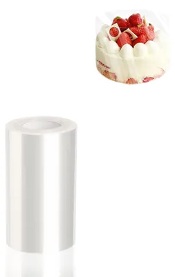 Productafbeelding van Taartrandfolie - Transparante acetaatrol voor mousses en desserts - 12 cm x 10 m