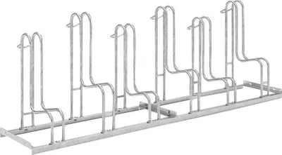 Produktbild von WSM Fahrrad-Standparker einseitig, verzinkt L 2100 mm, 6 Plätze