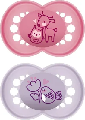 Produktbild von Mam Original Pure Silicone Pacifier +16 Months Pink/Lilac 2 Units