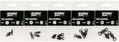 Produktbild von Predax Kugellagerwirbel black nickel - 3 Tönnchenwirbel, Tragkraft:80kg