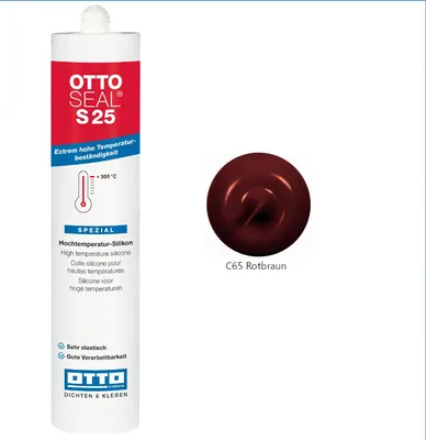 Produktbild von Otto Chemie Ottoseal S25 Hochtemperatur-Silikon Silicon 1k-Dichtstoff 310ml