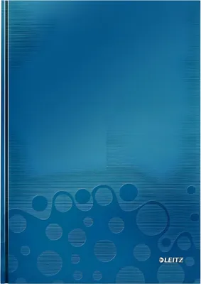 Produktbild von Leitz WOW, Blau, A4, 80 Blätter, 80 g/m², Kariertes Papier, Hardcover
