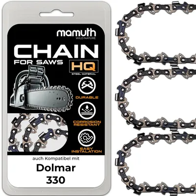 Immagine prodotto di 3 catene per motosega 40 cm 1,1 mm 3,8" 57TG per Dolmar 330