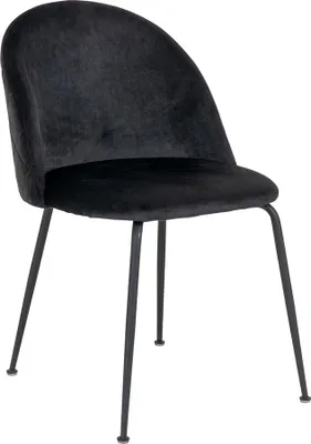 Obrázek produktu pro Sametová jídelní židle House Collection Stina Black