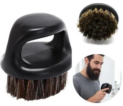 Zdjęcie produktu dla Szczotka fryzjerska do brody i czyszczenia maszynek barberskich czarny