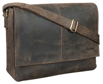 Produktbild von Benthill Umhängetasche Echt Leder | Herren & Damen Messenger Bag aus hochwertigem Rindsleder | Vintage Schultertasche Laptoptasche