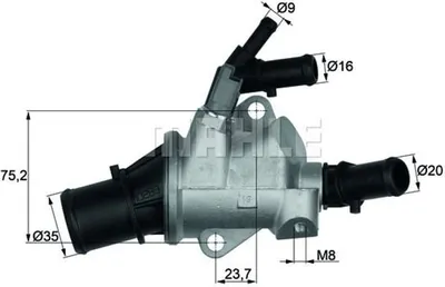 Produktbild von Mahle Thermostat für Alfa Romeo 159 Brera Spider Fiat Croma