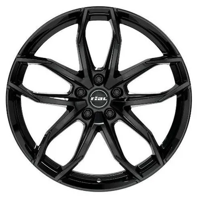 Produktbild von 16 Zoll Alufelge RIAL Lucca 16"x6.5" 5x108 PCD ET50 63.40mm Felge Schwarz