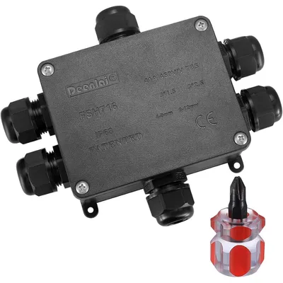 Productafbeelding van Afdekkast IP68, buitenkabelconnector, ronde kabel, 4mm - 14mm, 6-voudig
