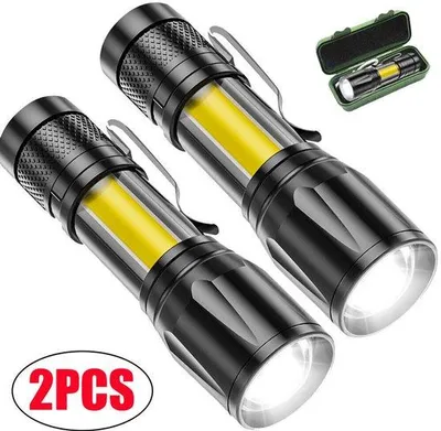 Obrázok produktu pre Taktická LED baterka, nabíjateľná cez USB, s jasným svetlom