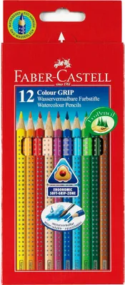 Immagine prodotto di Matite colorate FABER-CASTELL Colour GRIP, colori assortiti, 12 pezzi.