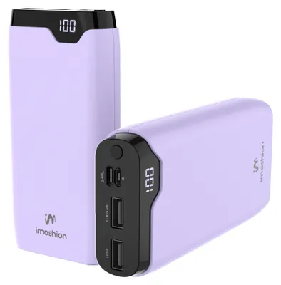Produktbild von imoshion Powerbank - 20.000 mAh - Schnelles Aufladen und Power Delivery - Lila