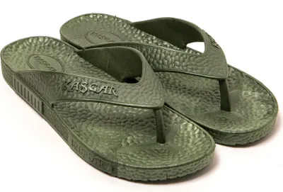 Produktbild von BRASILERAS Herren Zehensandalen mit rutschfester Sohle bequem schuhe für strand/schwimmbad/stadt militärgrün 44 EU - UBGUMI
