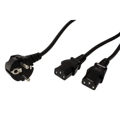 Produktbild von VALUE Y-Netzkabel mit 2IEC Buchsen
