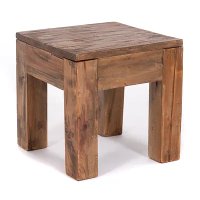 Obrázek produktu pro STOLEK SQUARE 30 | masivní dřevo 30x30cm (VxŠ) boční stolek rustikální