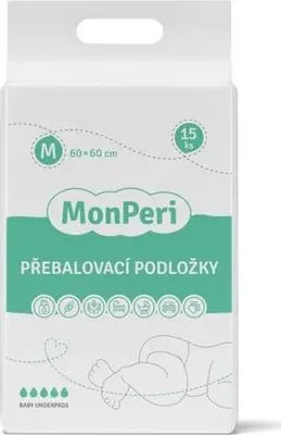 Obrázek produktu pro MonPeri Přebalovací podložky M 60 x 60 cm 15 ks