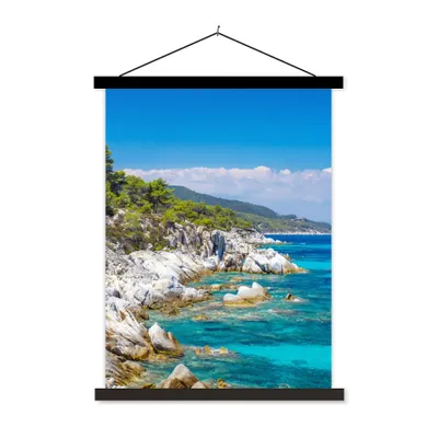 Produktbild von MuchoWow® Textilposter Meer - Sommer - Tropisch 120x160 cm mit schwarzem Rahmen - Magnetischer