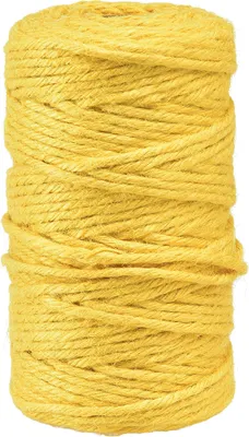 Produktbild von Juteband Kordel Gelb 4mm 100m Dekoband Naturfaser DIY Basteln Deko