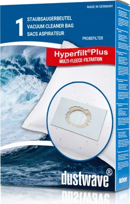 Produktbild von 1 Test-Staubsaugerbeutel + Filter für AEG CE 2000, CE Power24, Größe 28, Vampyr CE Serie geeignet und kompatibel mit Swirl A07 - dustwave® Markenstaubbeutel Germany