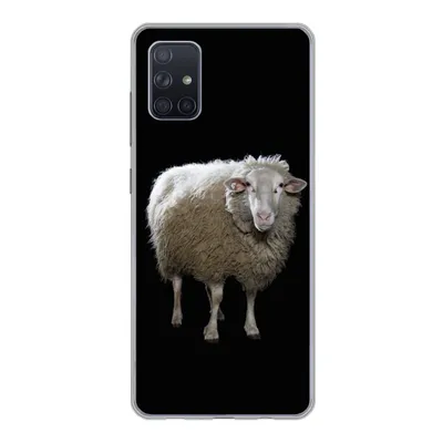 Produktbild von MuchoWow® Handyhülle Schutzhülle Hülle für Samsung Galaxy A71 Schafe - Nutztiere - Schwarz Silikon Softcase Handy Hülle - Kartenbesitzer