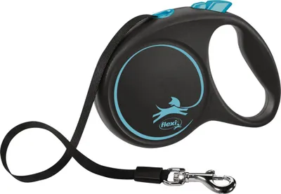 Produktbild von flexi BLACK DESIGN, Gurt, L: 5 m, blau