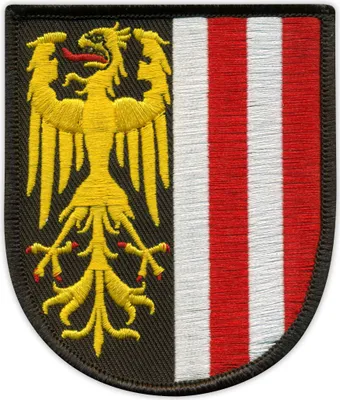 Produktbild von Patchion Coat of arms of Upper Austria - Sew-on - Embroidered Patch/Badge/Emblem