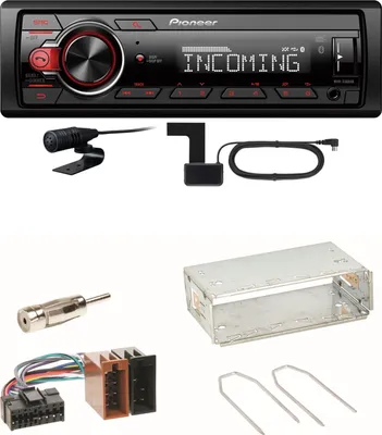 Produktbild von Pioneer MVH-330DAB Bluetooth Digitalradio Einbauset für Renault Clio 1 2 Twingo