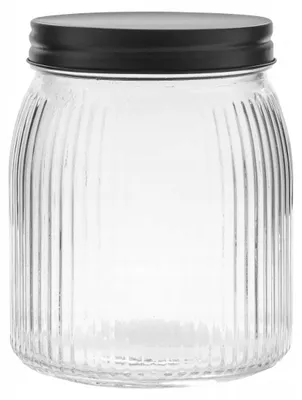 Produktbild von Altom Design Dekoratives Glas-Vorratsglas geriffelt 950 ml