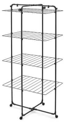 Produktbild von Brabantia 319303, Wäscheständer, Stahl, Schwarz, 30 m, 4 Regale, 760 mm