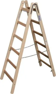 Zdjęcie produktu dla KRAUSE 170088 Spro.Doppelleiter 2x6 Sp.Holz