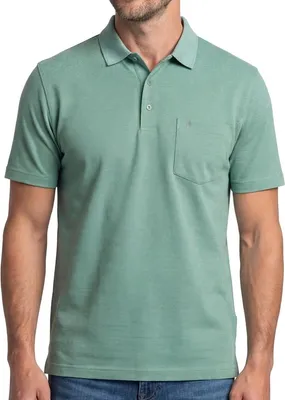 Produktbild von RAGMAN Basic Poloshirt Dezentes Jacquard-Muster, Knopfleiste und praktische Brusttasche, Knitterarm und formstabil