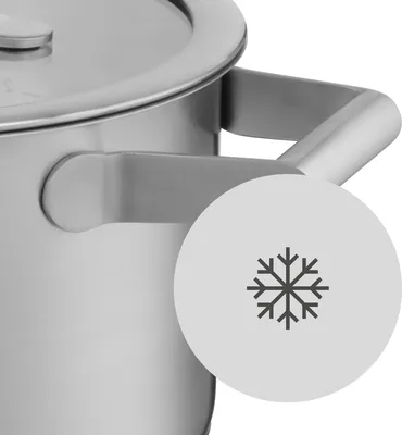 Zdjęcie produktu dla WMF 0729246040, Stal nierdzewna, Stal nierdzewna, 180 °C, Ceramika, Gaz, Halogen, Indukcja, Chiny, 140 mm