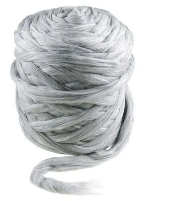 1m Filzwolle meliert Märchenwolle Merino Nassfilzen Trockenfilzen Spinnen Meterware melange hellgrau