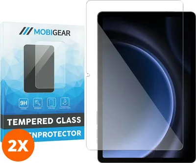 Produktbild von Mobigear 9.00 Samsung Galaxy Tab S9 FE Panzerglas Gehärtetes Glas Displayschutz - Hüllenfreundlich (2er Pack)